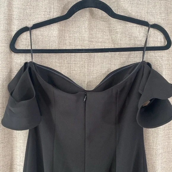 Likely Women’s Sunset Gown Off-Shoulder High-Low Evening Dress Black Size 4 - Picture 5 of 8